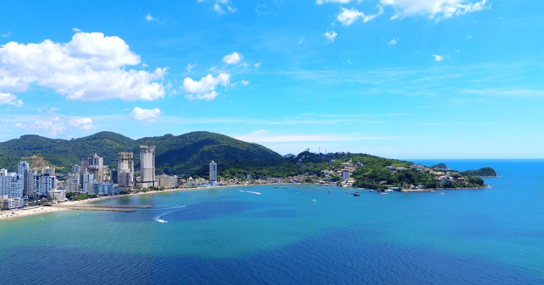 Imagem aérea da orla de Itapema. Foto: Divulgação/PMI