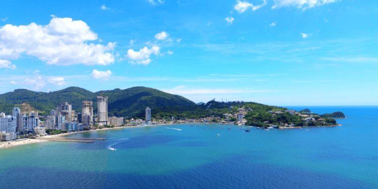 Imagem aérea da orla de Itapema. Foto: Divulgação/PMI